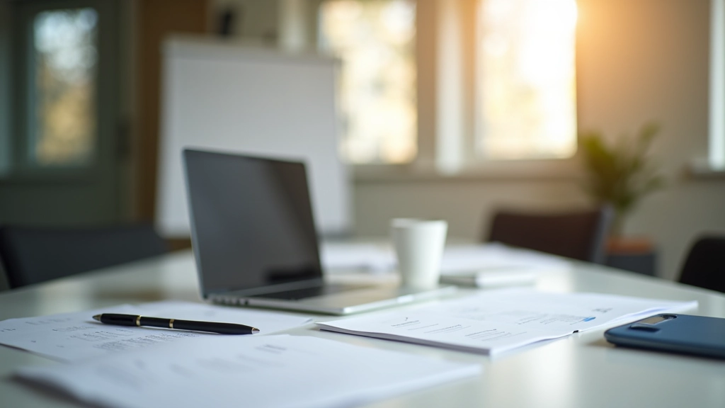 Místnost s moderní technologií, notebook a výukové materiály představující vzdělání a kvalifikaci